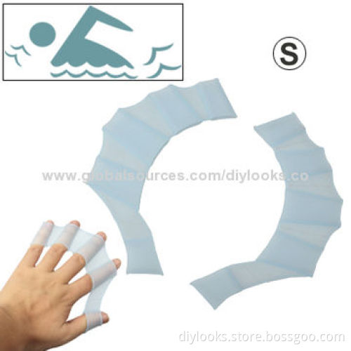 Flexible Silicone Finger Swimming Gloves